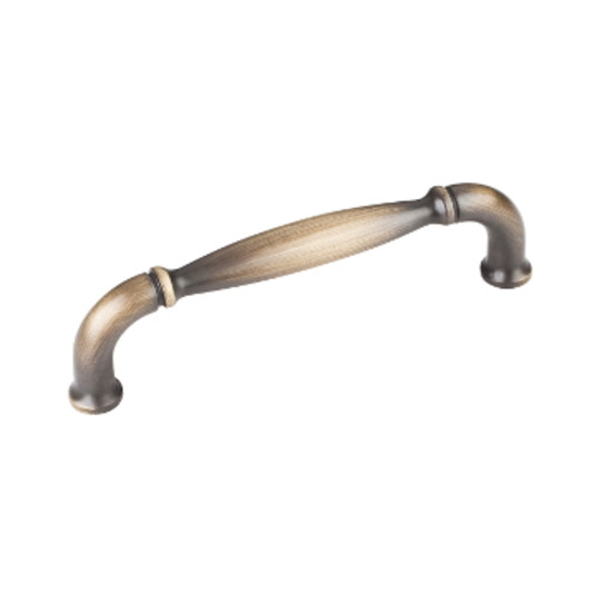 4 1/4in.  Overall Length Cabinet Pull Antique Brushed Satin Brass